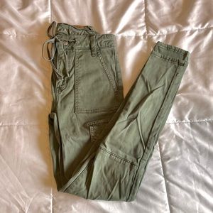 American Eagle Super Stretch Drawstring Cargos